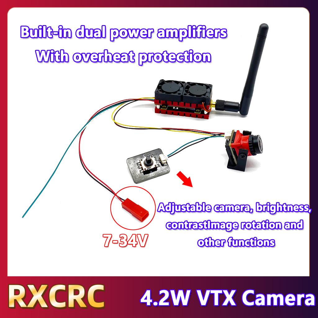 RXCRC 5.8G 48CH 4.2W High Powe - огляд і ціна Fpv Drone Vtx