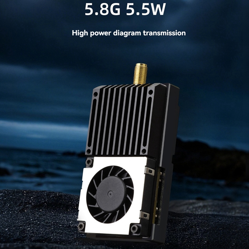 5.8G 5.5W VTX 64CH High Power  - огляд і ціна Fpv Drone Transmitter
